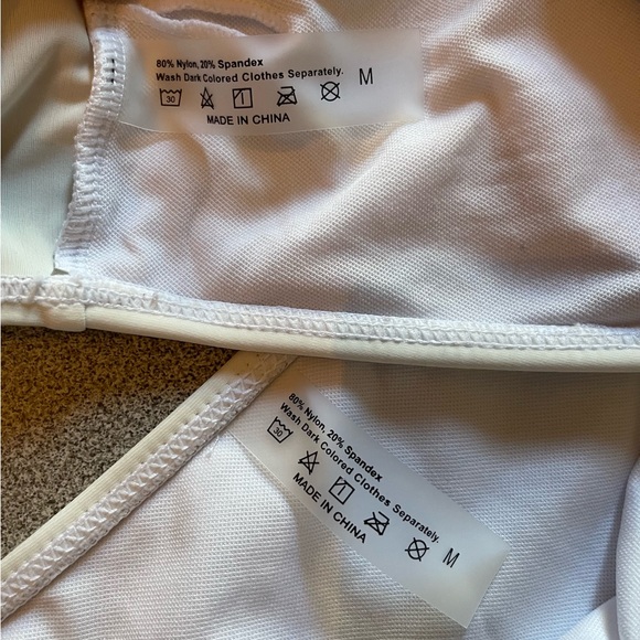 Shein White Strapless Bikini Set Size Medium - Picture 5 of 12